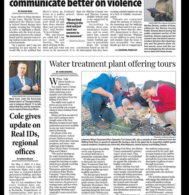 Water Plant Offers Tours